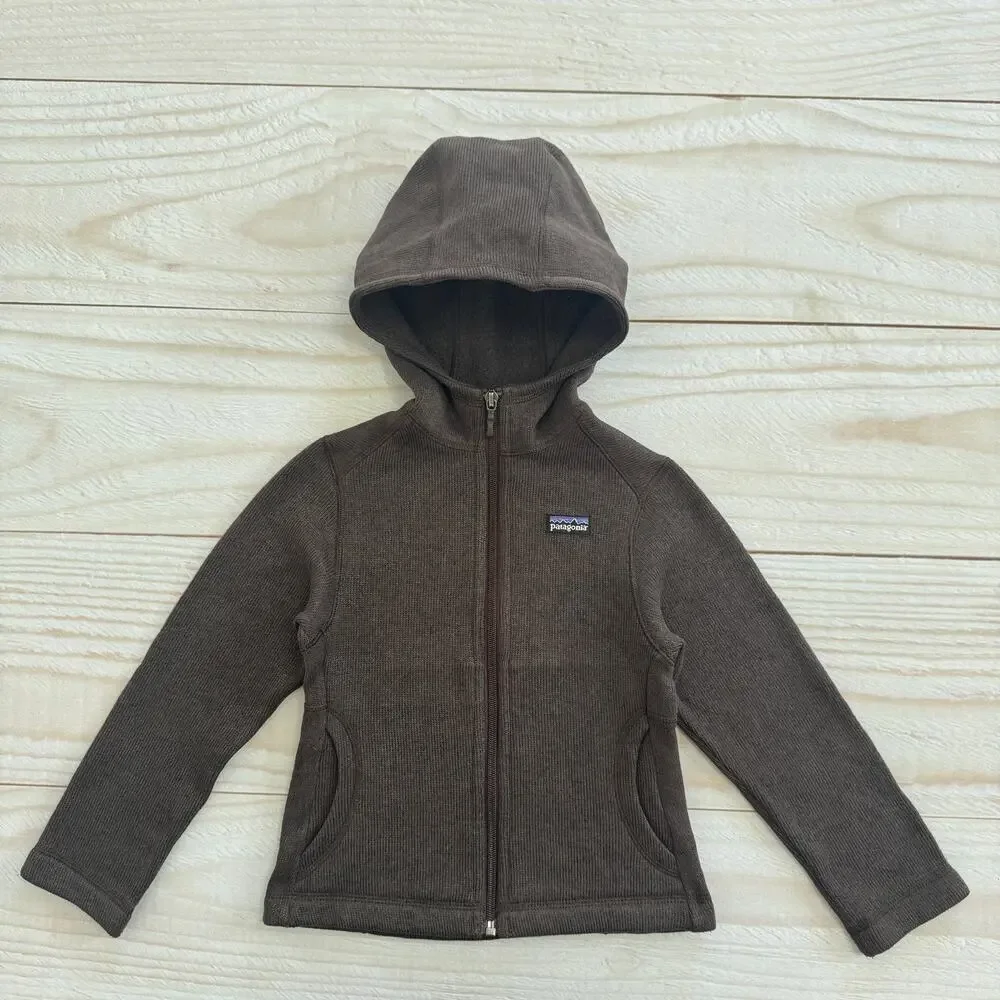 Patagonia Better Sweater Hoody Toddler Girls XXS (3-4) Full Zip Fleece Jacket